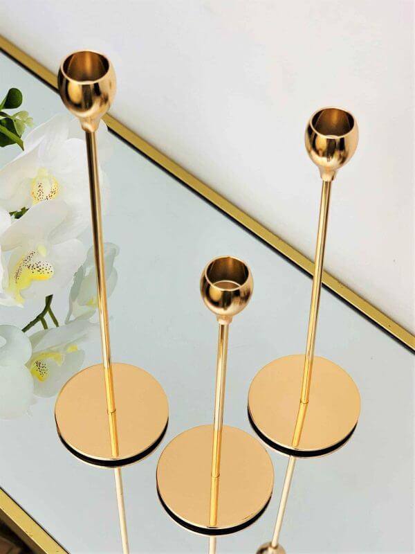 metal 3 pcs candle stand